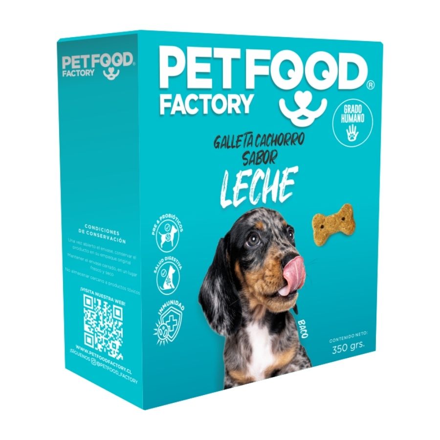 Galletas horneadas para perros cachorros sabor leche